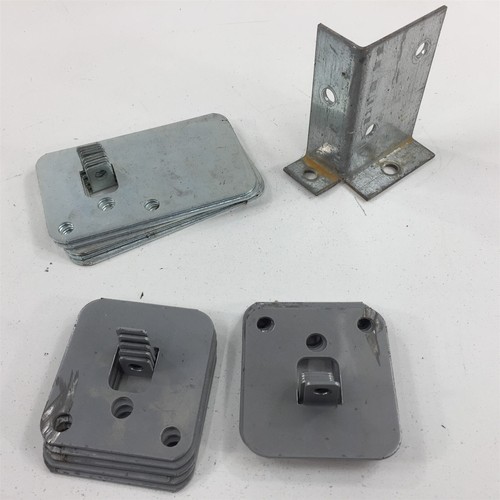 (16) Borroughs Shelf Post Anchor Plates Corner Guard - Lot of 16