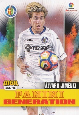 270 ALVARO JIMENEZ ESPANA GETAFE CF PANINI GENERATION CARTE CARD MGK 2018 PANINI