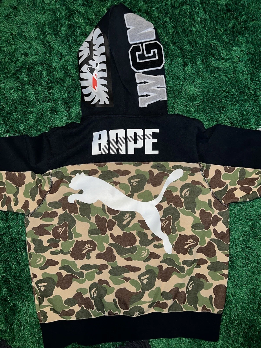 Puma x bape shark hoodie hot sale