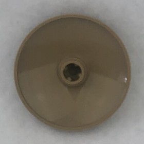 LEGO 3960pb031 Dark Tan Dish 4 x 4 Inverted (Radar) Snake & Geometric Pattern