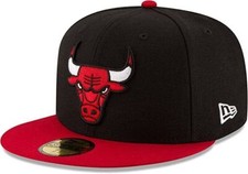New Era Mens Hat Chicago Bulls 59fifty NBA Color 2-Tone Fitted Cap 7 1/2 NEW