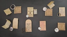 8 Lot Mainsprings Illinois Waltham Hampden Vintage