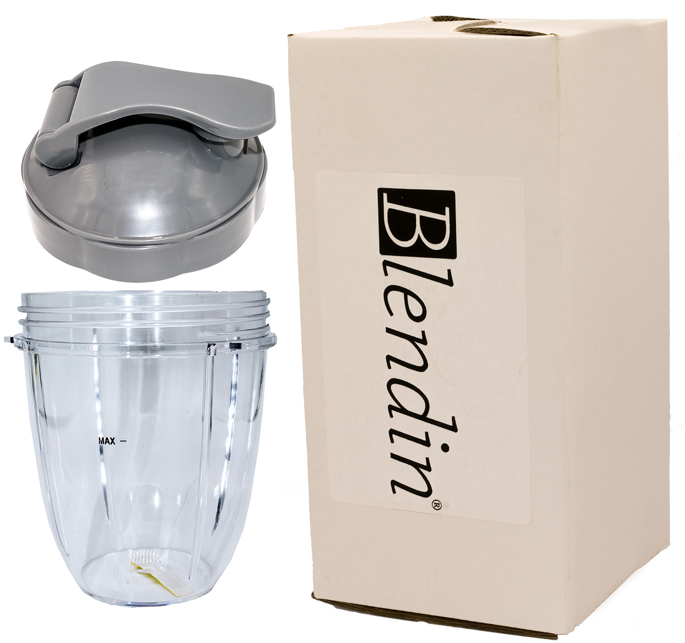 Blendin 18oz Cup & Flip Top To-Go Lid Compatible with Nutribullet 600W & 900W