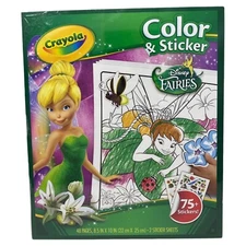 Crayola Color Sticker Books Disney Fairy Coloring Book Tinker 48 page 75 sticker