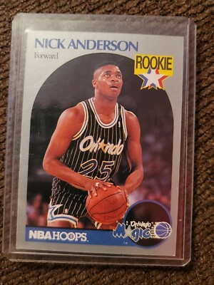 Nick Anderson - 1990-91 Hoops -  # 214 - ROOKIE - Great Condition