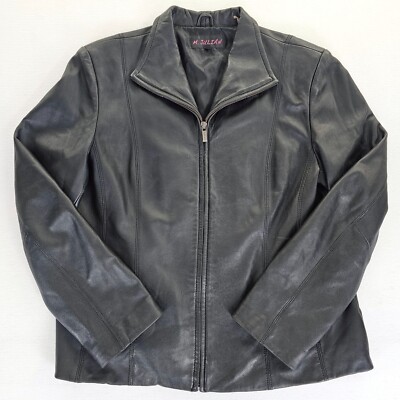 WILSONS LEATHER M.JULIAN ブラック レザー XL 90s M.JULIAN WILSONSレザー | ジャケット XL | ブラック - 札幌
