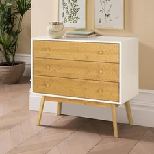 Bedside Nightstand End Table with Drawers Bedroom Storage Cabinet Organizer