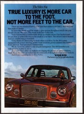 1954 VOLVO 164 Vintage Original Print AD | Red car photo English Canada