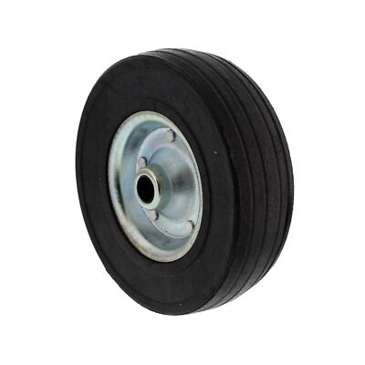 Anhänger Stützrad Ersatzrad 220x60mm Bugrad Vollgummi 20mm Aufnahme für PKW 