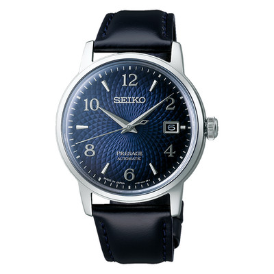 Seiko Presage Cocktail Time Manhattan Blue 38.5 MM Automatic Watch SRPE43J1