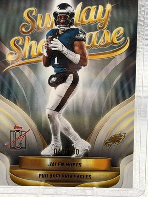 Topps 2025 Composite Sunday Showcase SS-8 Jalen Hurts Eagles 022/150