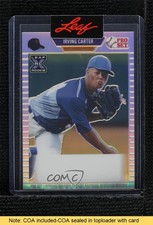 2021 Leaf Pro Set Metal 1989 Auto 1/1 Irving Carter #PA-IC1 READ a8x