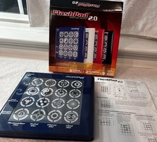 FlashPad 2.0 BLUE Electronic Memory Game Touch N Go 2 Player 5 Games TESTED