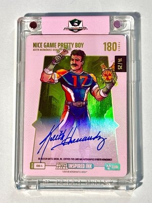 Bo Jackson Battle Arena  Nice Game  Keith Hernandez Glow Inspired Ink Auto KHA-4