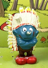 Les Schtroumpfs - Schleich - 20144 Schtroumpf chef indien (mocassins rouges / pe