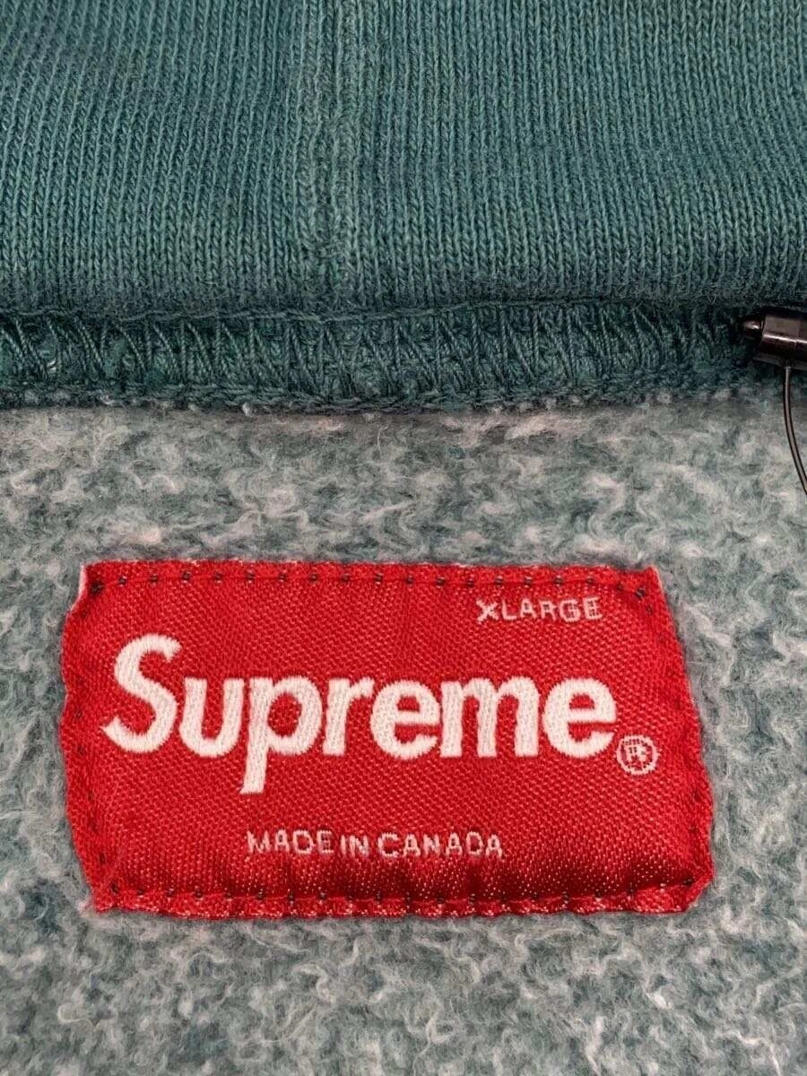 Supreme Felpa con Cappuccio OVERDYED S LOGO FELPA XL COTONE Verde Usata