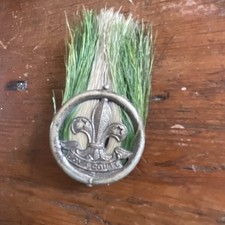 Vintage Boys Scouts Badge Green Plume Scouting