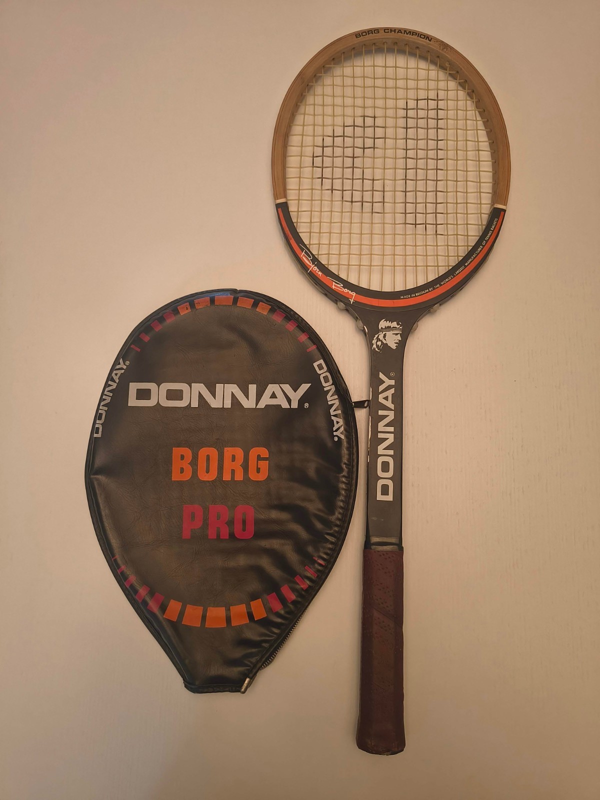 Racchetta da tennis in legno Donnay Björn Borg CON fodera