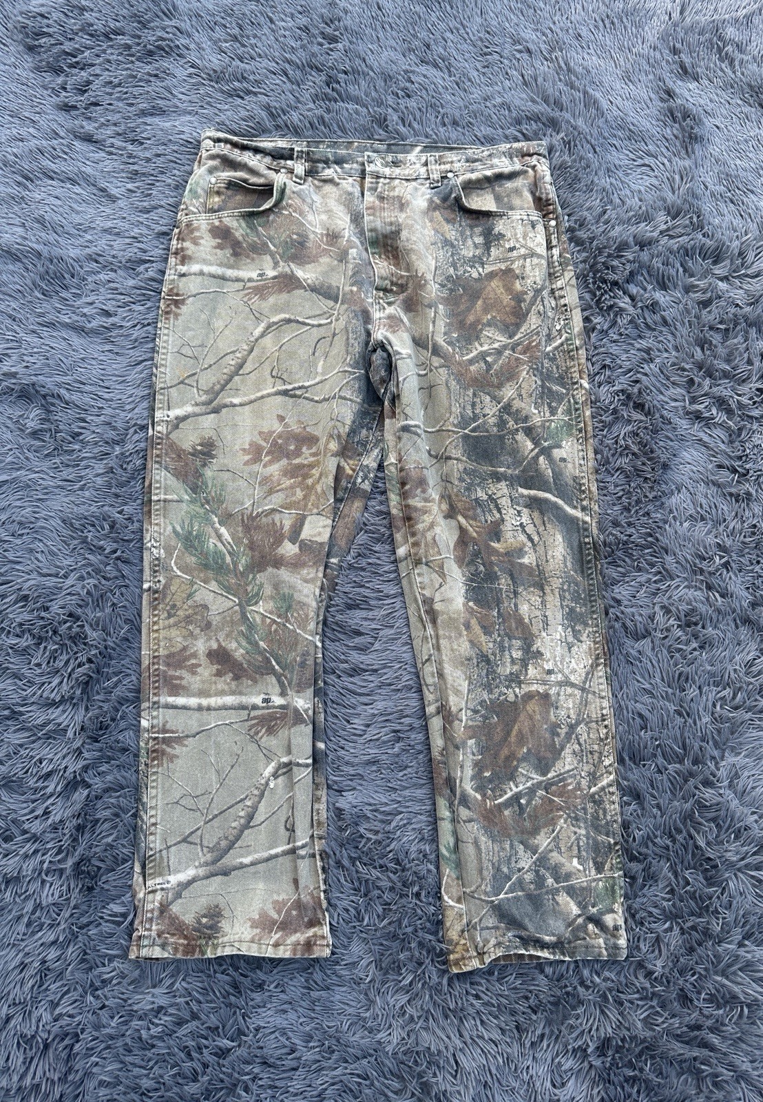 Men's 38x32 Wrangler Pro Gear Camo Cargo Work Pants