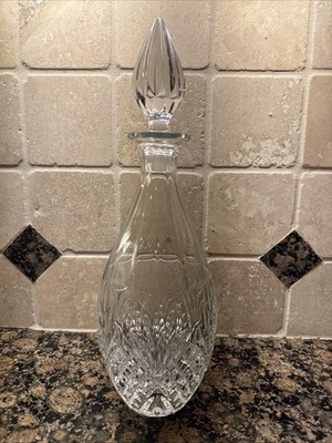 Nachtmann 13''H Cut Crystal Decanter & Stopper, Crafted in Germany
