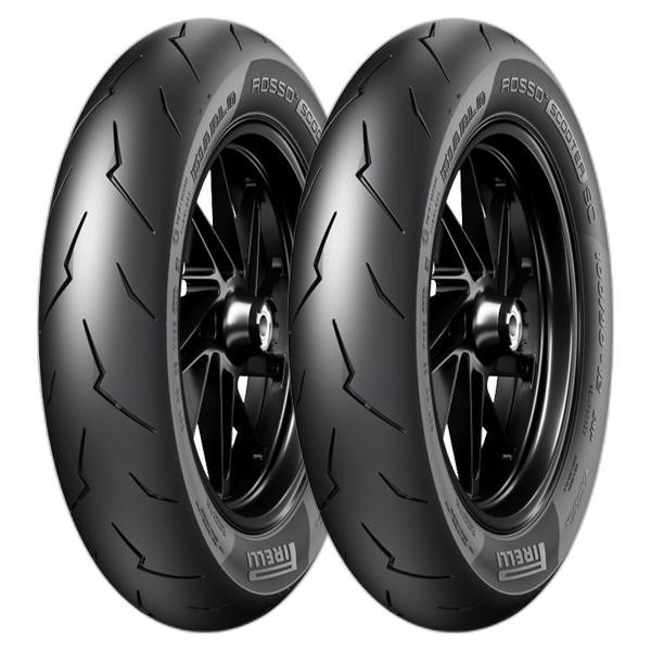 TYRE PAIR PIRELLI 120/70-15 56S + 110/70-12 47P DIABLO ROSSO SCOOTER SC