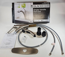 Glacier Bay Hemming Pull-Out Kitchen Faucet Stainless Steel HDQFP3C0001SP