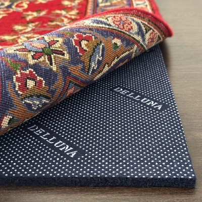 DELLUNA NonSlip Area Rug Pad, 3/8'' Thick Double Side Rubber + Felt, 2.5'x9'Pr...
