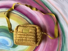 NWOT Dagne Dover Velvet Micah—RARE Ochre Puff