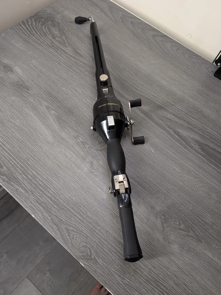  "Caña de pescar plegable portátil Instant Fisherman 50"""  Foto 3 de 4