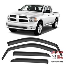 in-Channel Rain Guards Compatible with 2009-2018 RAM 1500 Crew Cab In-Channel