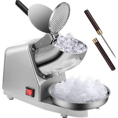 High-Efficiency Electric Ice Crusher & Snow Cone Maker - Dual Blades 173lbs/hr