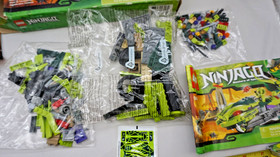 LEGO Ninjago Lasha's Bite Cycle 9447 w/Minifigures, some sealed bags free ship