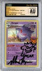 CGC Authentic Auto 10 Marc Thompson Gengar 066/196 Trick or Trade w/Doodle