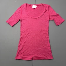 Michael Stars for Anthropologie Tee Women's XS/S Pink Scoop Neck short Sleeve