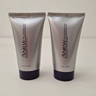 new Avon Anew Platinum Cleanser for face - 1.7 oz - travel size - Lot of 2