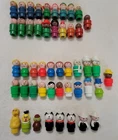 Fisher-Price Vintage Little People Lot Of 48 Wooden and Plastic Body Figures