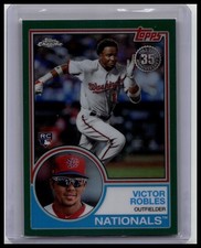 2018 Topps Chrome #83T-8 Victor Robles 1983 Topps Green Refractors #/99