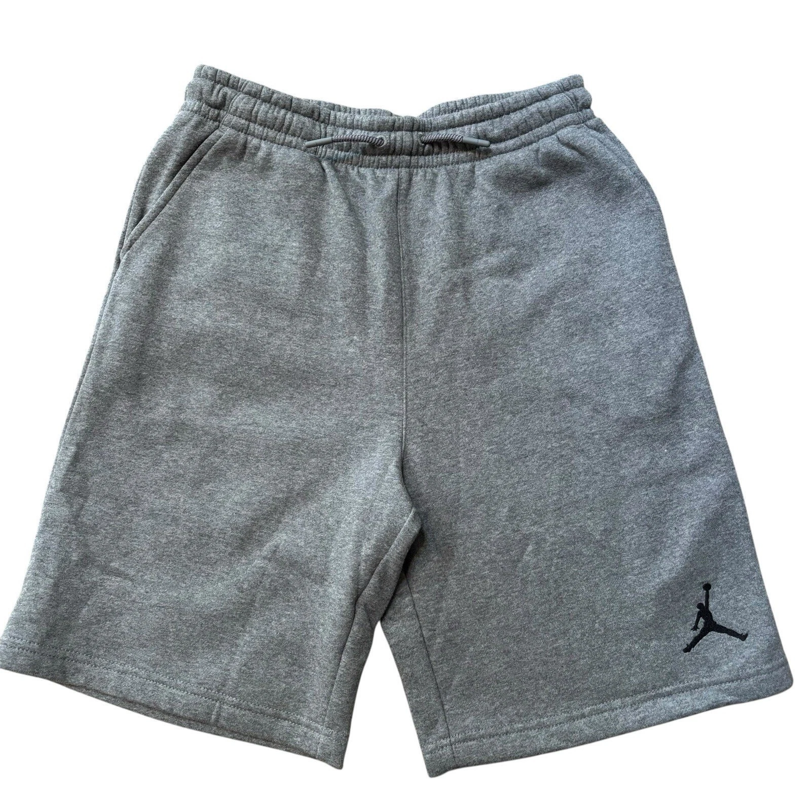 Nike Air Jordan Youth XL 95C576 GEH Jumpman Fleece Carbon Heather grigio pantaloncini 9"