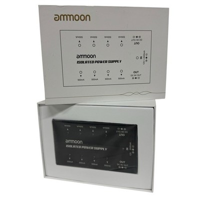 Ammoon Compact Size Guitar Effect Power Supply 8 Isolated DC Outputs For 9V/18V