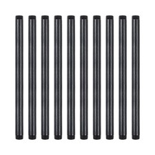 10 Pack 1/2 x 12 Inch Black Pipe Malleable Steel Nipples Fitting