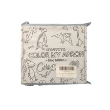 OSOTTOYS Color My Apron Dino Edition Kids DIY Coloring Kit with 12 Markers NEW