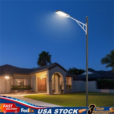 Street Light Pole Outdoor Street Courtyard Parking Lot Lighting Post Stable Base