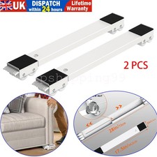 2Pcs Heavy Duty Adjustable Moving Wheels For Washing Machine Fridge Furniture UK
