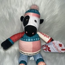 NWT Chick Fil A Holiday 8"Plush Cow 2023 Milkshake Limited Edition Making a List