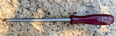 Matco #4 Phillips Screwdriver - SDM128P4, 13'' Long, Maroon Hard Handle
