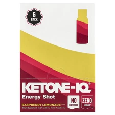 2 X Ketone-IQ, Energy Shot, Caffeine Free, Raspberry Lemonade, 6 Bottles, 2 fl o
