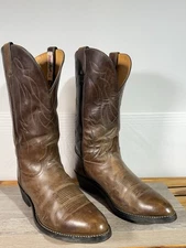 Tony Lama Men’s Crazy Horse Cowboy Boots VM7008 Size 10.5 EE Rancher Soles