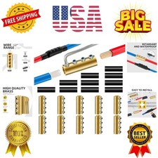 10PCS 6-10AWG 6 8 10 Gauge Wire Connector Nut Kit, 80Amp Screw Quick Wiring C...