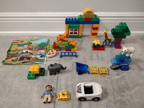 LEGO DUPLO 6136 My First Zoo set giraffe tiger elephant bear w/ manual - 100%