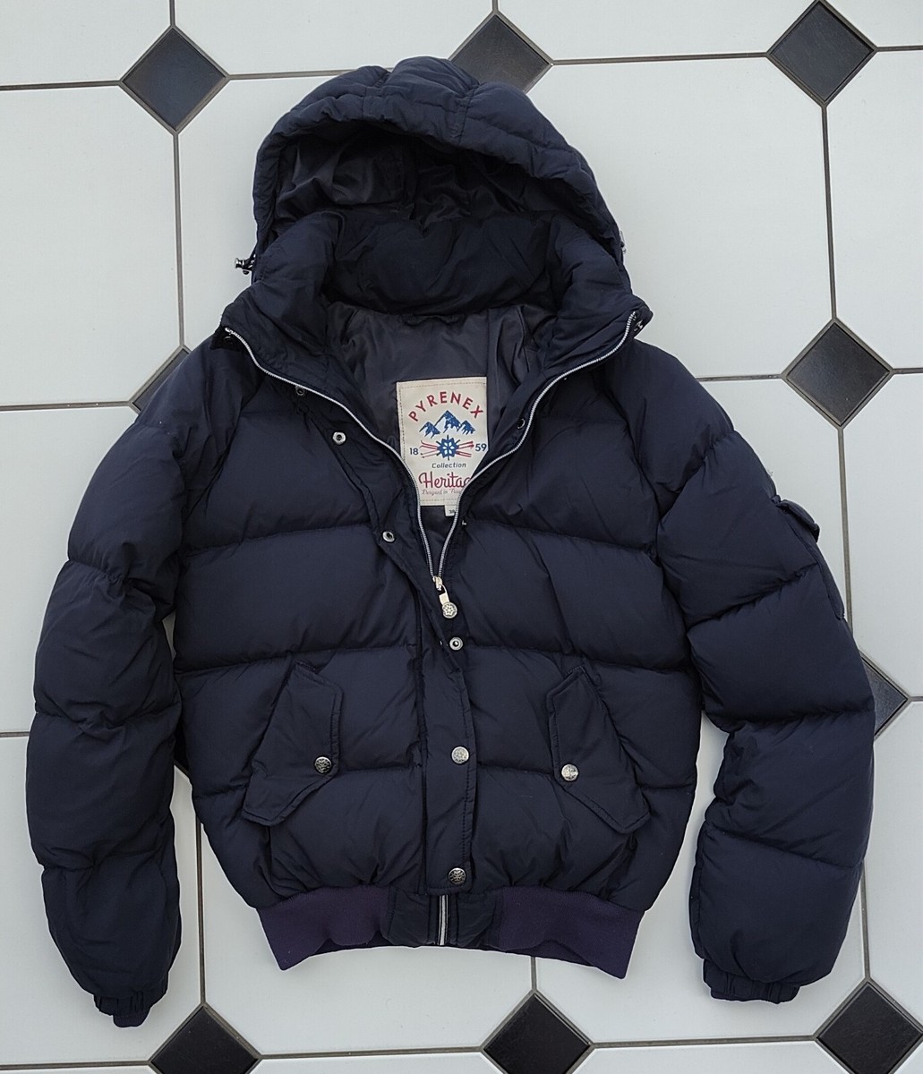 Pyrenex Women's Aviator Down Jacket Navy S38 (fits 10) Great